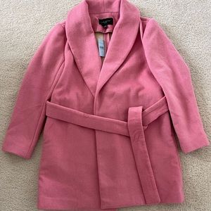 BRAND NEW WITH TAG: ANN TAYLOR SHAWL COLLAR WOOL BELTED COAT